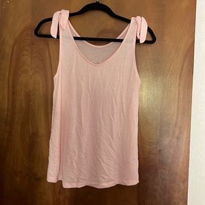 Pink sweater tank top